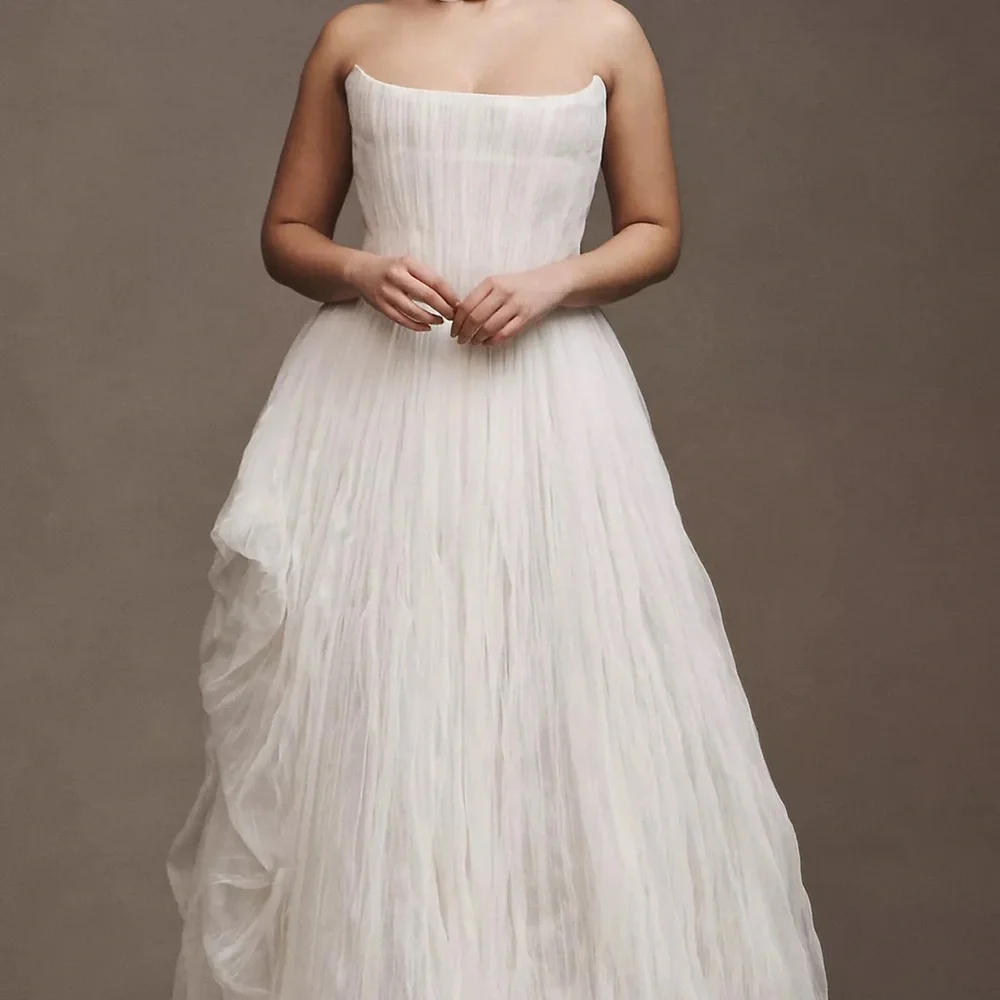 Watters Reko Strapless Corset Wedding Gown - Anthropolgie 8 - Picture 1 of 8